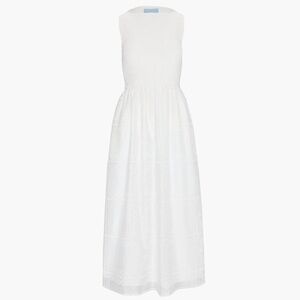Hill House White Sleeveless Maxi Dress